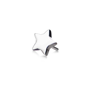 Threadless Titanium Star End 