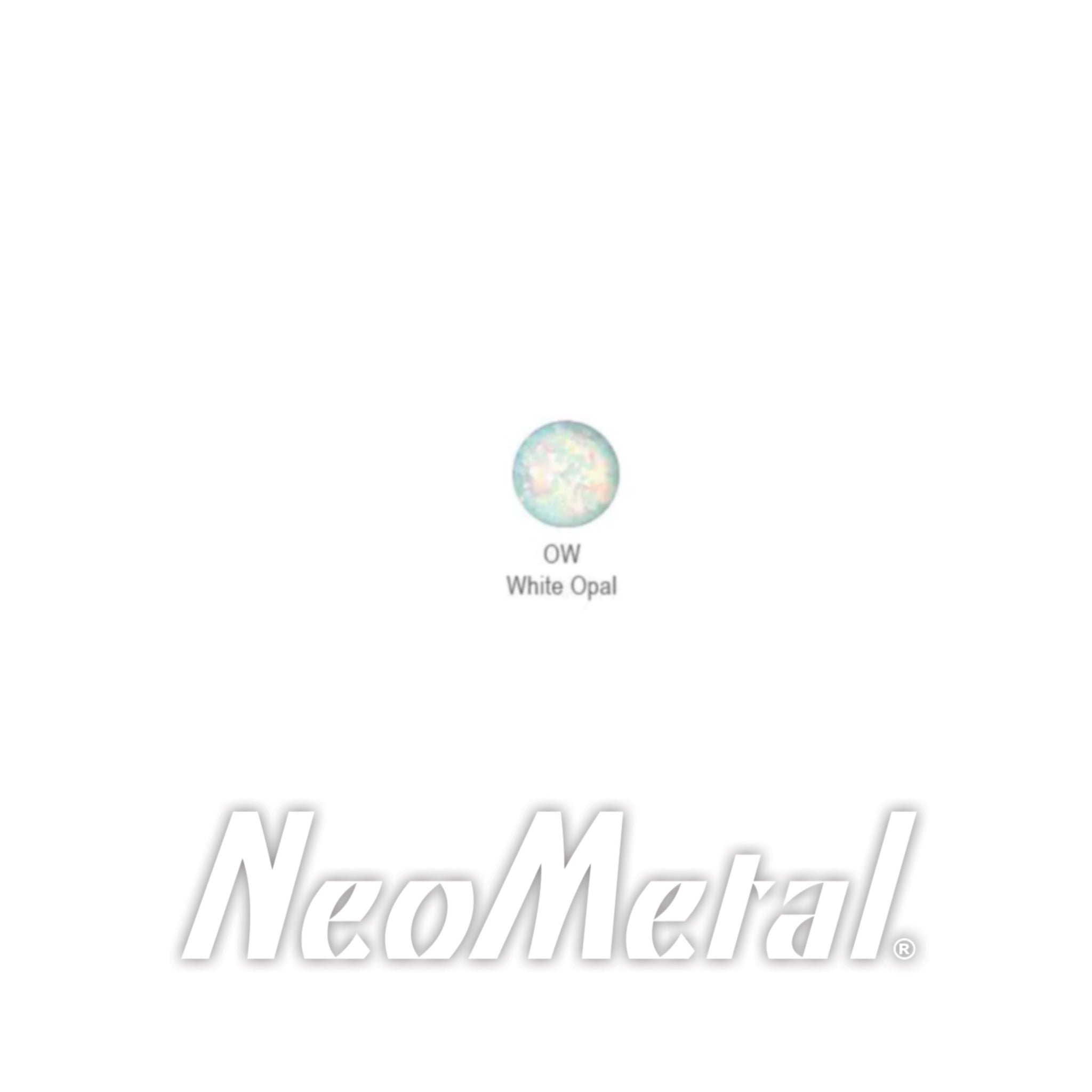 NeoMetal Threadless Titanium Bezel Set synthetic Opal Cabochon