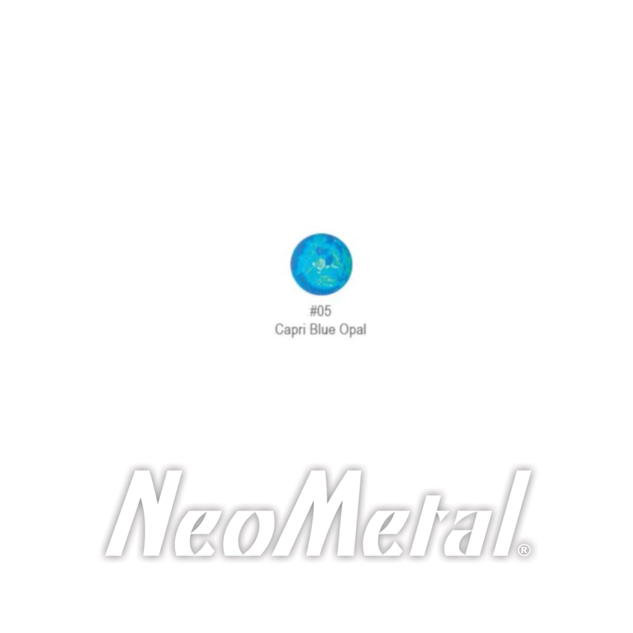 NeoMetal Threadless Titanium Bezel Set synthetic Opal Cabochon